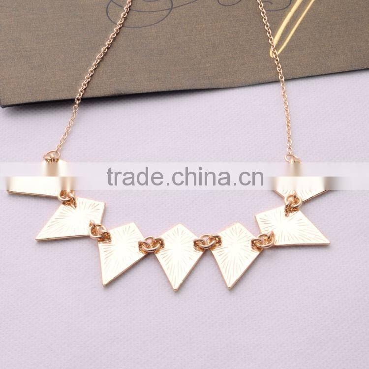 >>>New Arrival Design Charm Fashion Necklace Alloy Epoxy Chunky Diamonds Choker Necklace/