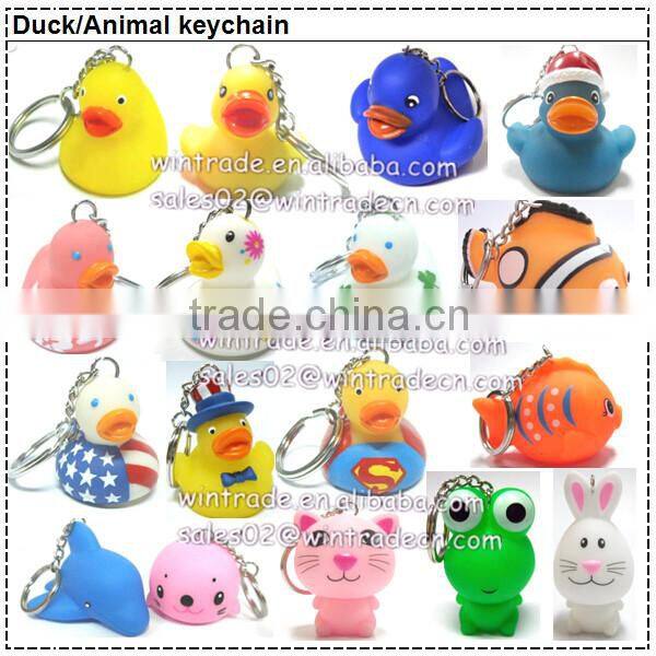 Orange floating race duck rubber river racing duck