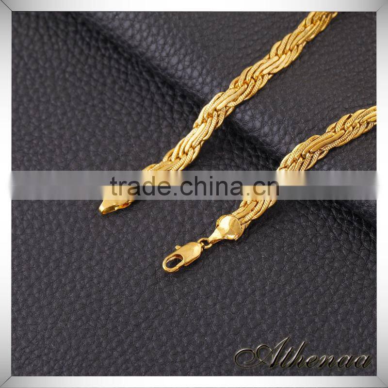 New Style 18K gold Vacuum Plated Copper chain jewelry Charm Bracelet