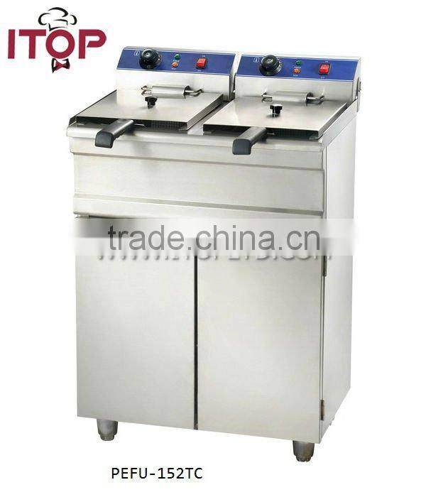 Standing electric fryer with cabinet for sale
