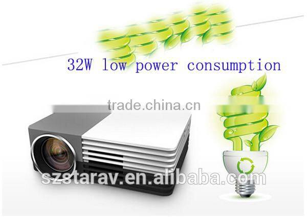 2015 HOT SALE 90'' 150 LUMENS MINI LED PROJECTOR FOR HOME EDUCATION BUSINESS