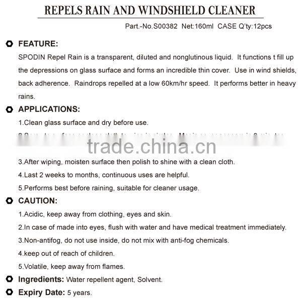 Glass Cleaner Windshield Cleaner Repel Rain Car Glass Cleaner