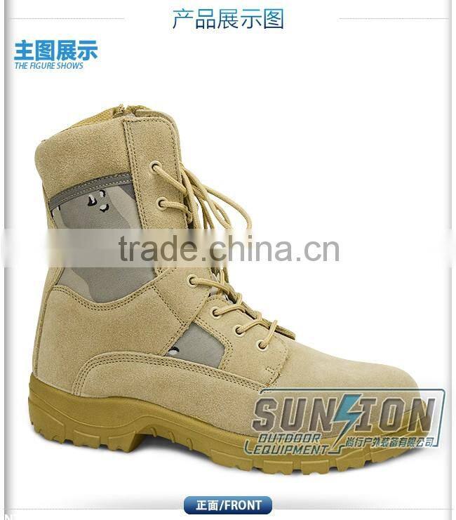 Super Lightweight Tactical waterproof cowhide leather Desert Boots