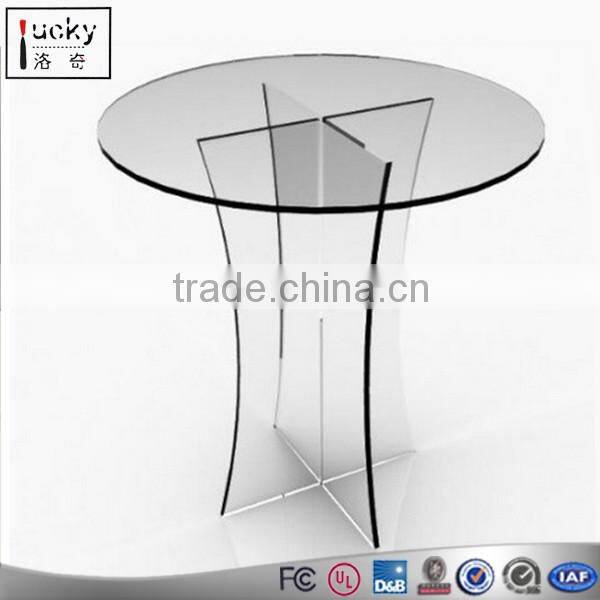 Shenzhen manufacture wedding reception desk custom size shape speech desk/table