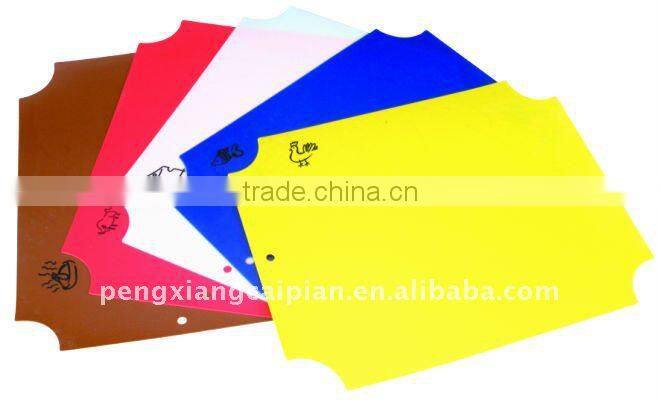 new design plastic chopping board/cutting block