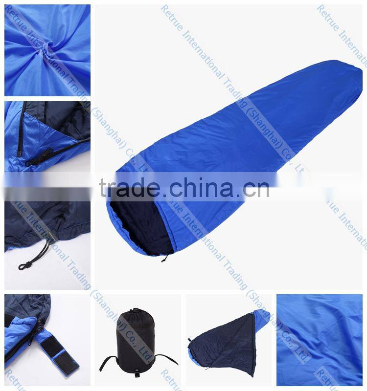 Cheap Blue Portable Camping Mummy Sleeping Bag