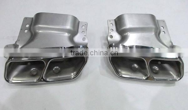 CLA diffuser with exhaust tips fit for MB CLA-CLASS W117 CLA260 chang into CLA45 style silver diffuser with tips