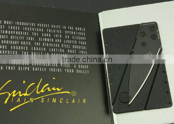 HIGH QUALITY OEM CREDIT CARD PORTABLE FOLDING KNIFE SURVIVAL KNIFE TOOL KNIFE UDTEK01852