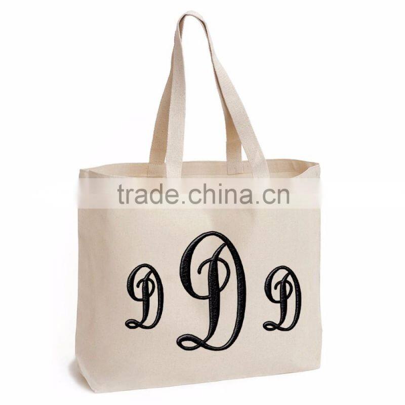 Wholesale Boutique Easter Basket Monogrammable Canvas Shipping Bags