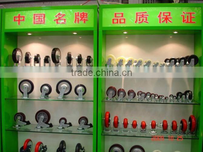 RH-STC4E-02 high quality TPU casters supplier 4'' double elevator wheels