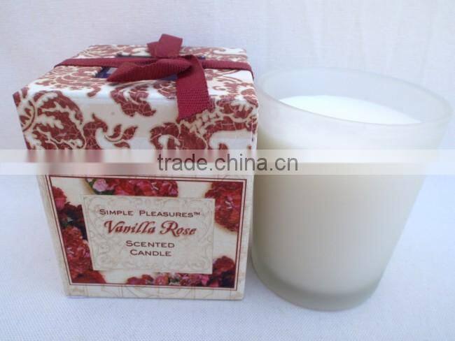 colorful gift candles with natural scent