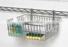 Chrome Metal Wire Utility Basket