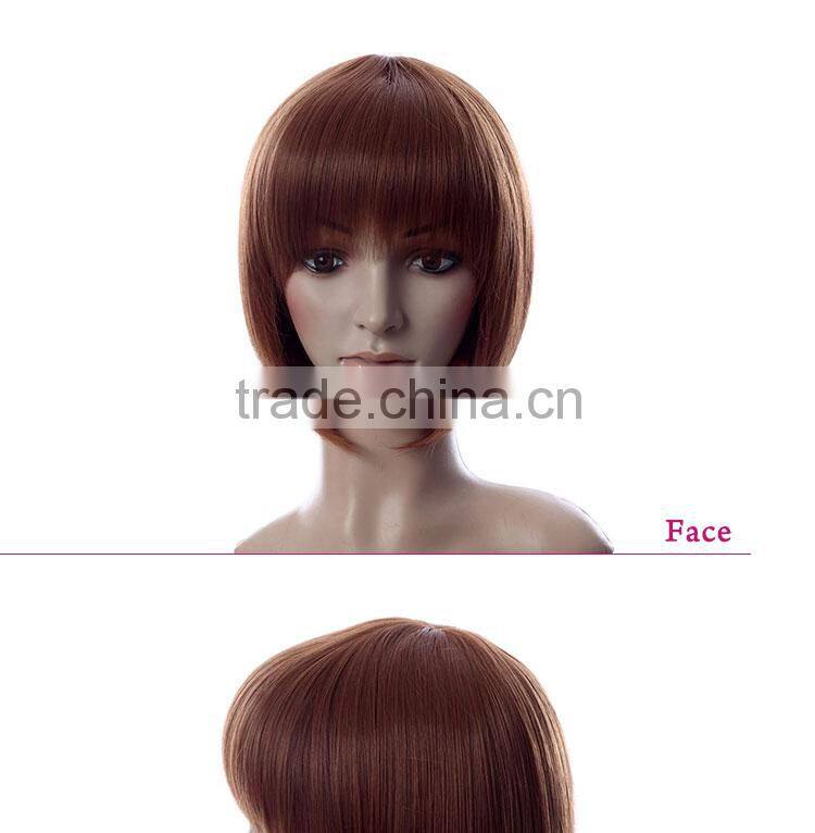Factory price Customizable Synthetic ladies short hair bob wig