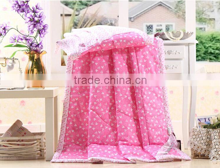 King colorful hotel quilted bedspread/cheap hotel bedding/flame retardant bedding sheet set for sale