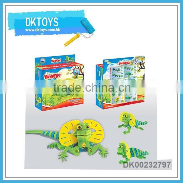 Hot Sale New DIY EVA Item Building Blocks Tiger Animal High Grade Kids Educational Toys