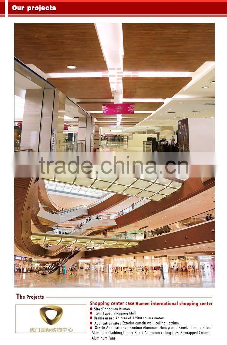 Decoration wall panels wood texture honeycomb aluminum composite panel