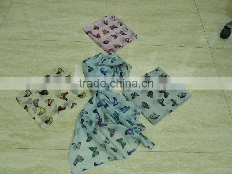 fancy silk printed scarf 2016-2017
