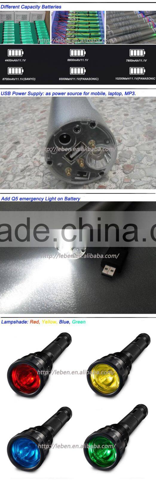 Direct from factory torch light long distance camping lantern 10000 lumen flashlight with low price