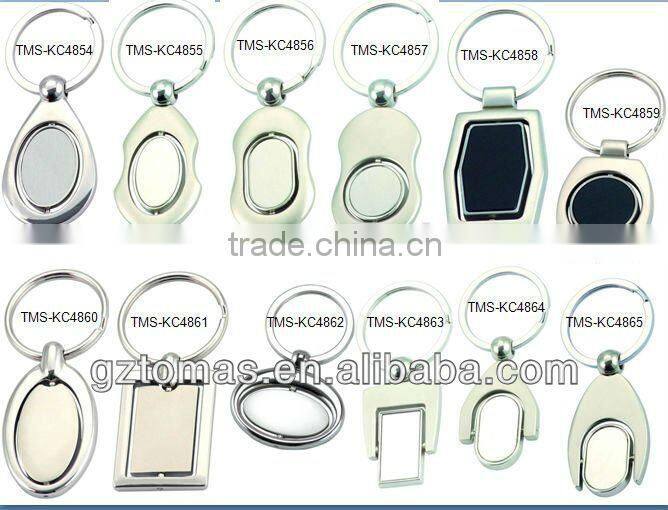 Hot sale Brand OEM round shaped custom metal keychain