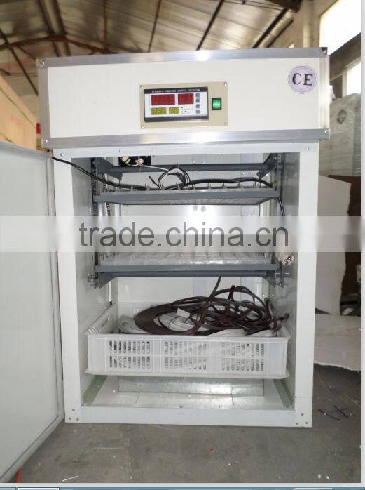 CE approved DLF-T5 full automatic 264 chicken egg incubator for sale