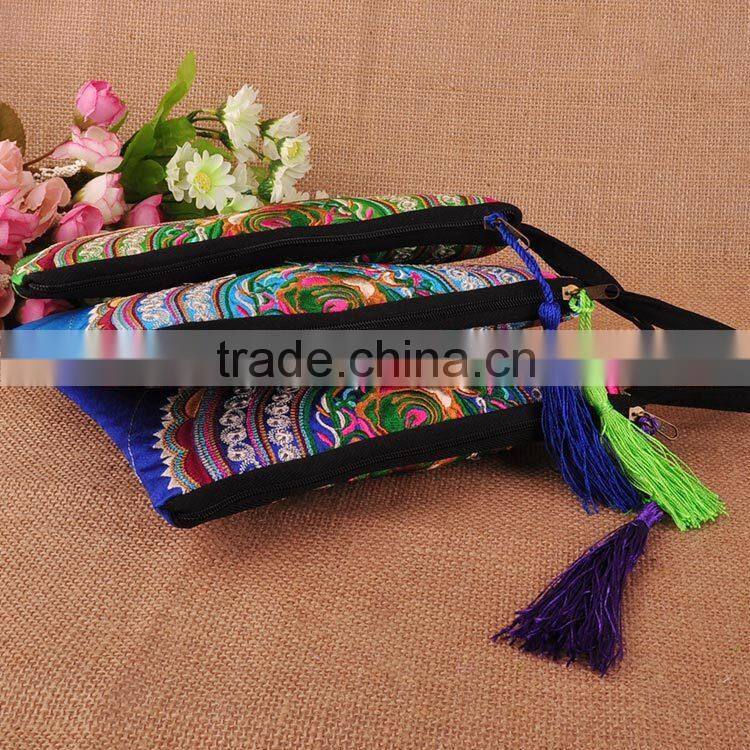 2014 wholesale fashion thai Hmong style ethnic embroidery ladies clutch bags