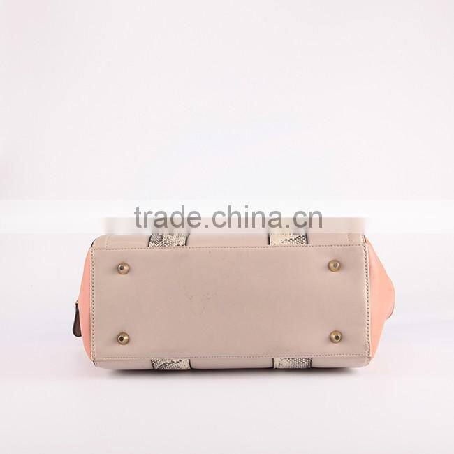 3876 2016 Summer Collection Woman pu synthetic snake skin handbag supplier