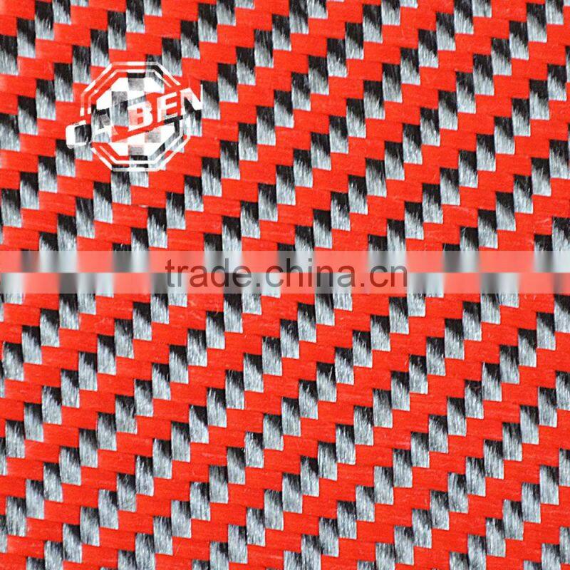 supplier in China low price customized colourful aramid fiber cloth with high strength performence