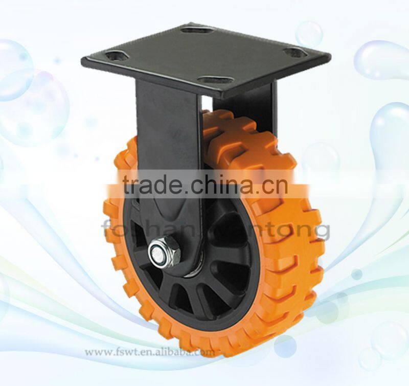 6 Inch Industrial Swivel Break Scaffolding PU Caster Wheel