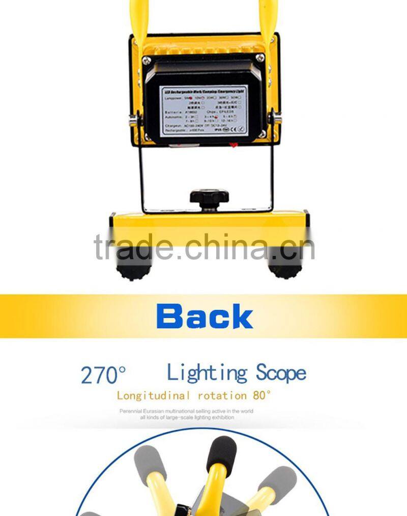 hand held work lamp rechargeable 10w flood light