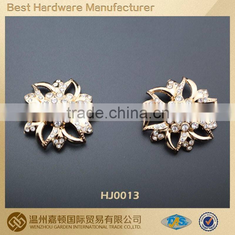 Crystal square shape ladies shoe buckle