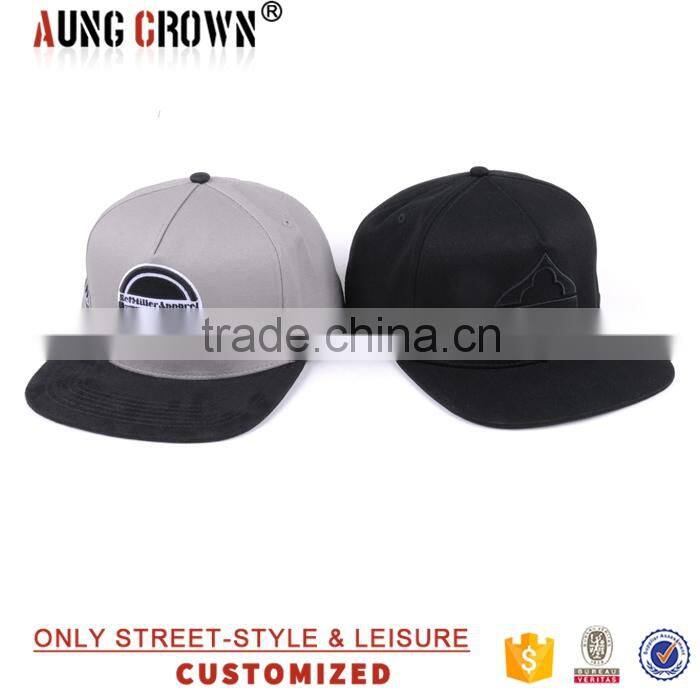 2016 Custom 5 panel cotton snapback hat cap