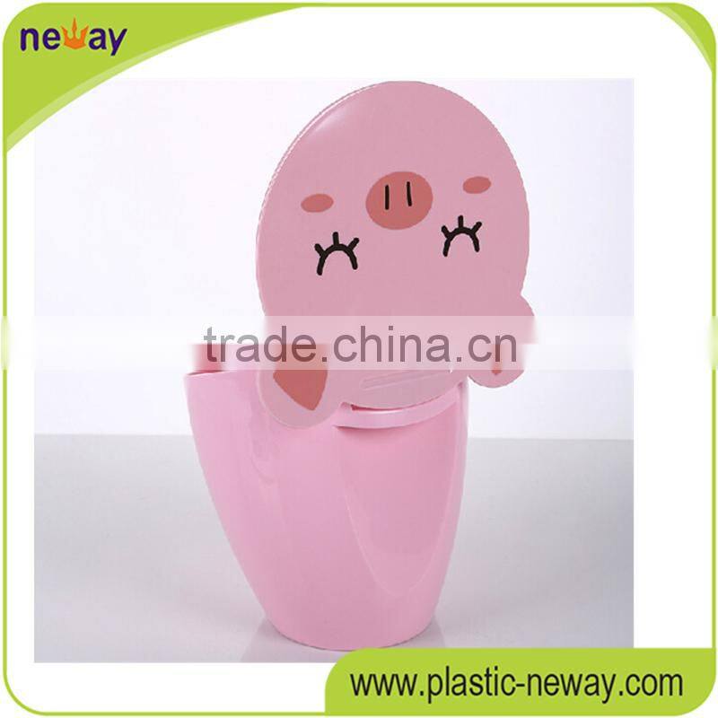 PP new design Household oval recycling mini cheap plastic decorative trash can