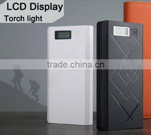 Rechargeable Mobile Fast Charge 20800mAh 5V 1A 2A Power Bank With Torch light