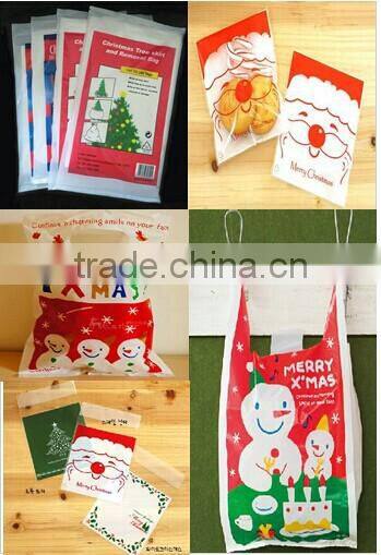 Wholesale Good Quality Plastic Cheap Christmas Cookie Plastic Bag Design