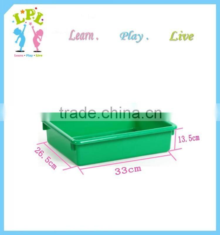 Wholesale high quality storage unit shallow toy tray pp plastic tray