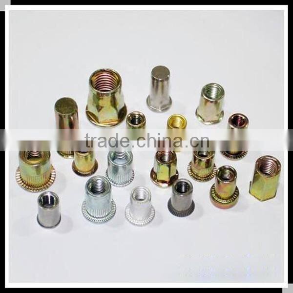 M3-M12 Open end Semi-Hexagonal body flat Head hexagon Rivet Nuts