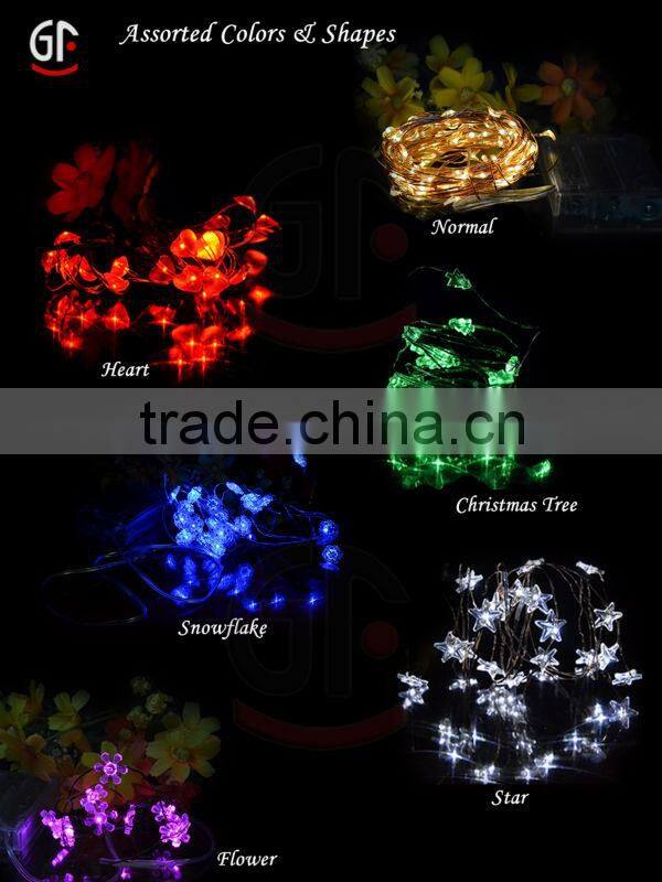 Home Battery Operated Yellow Micro LED String Lights