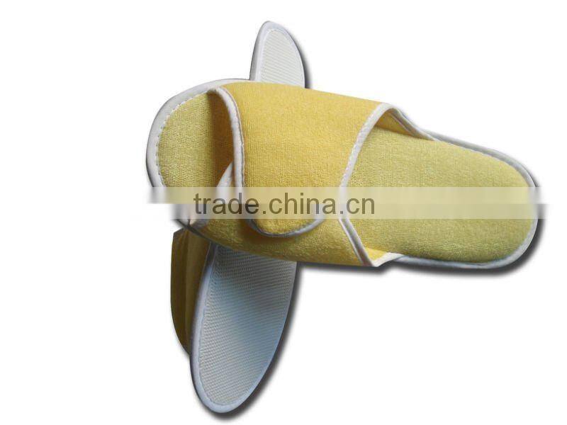 poly terry disposable open toe hotel slipper