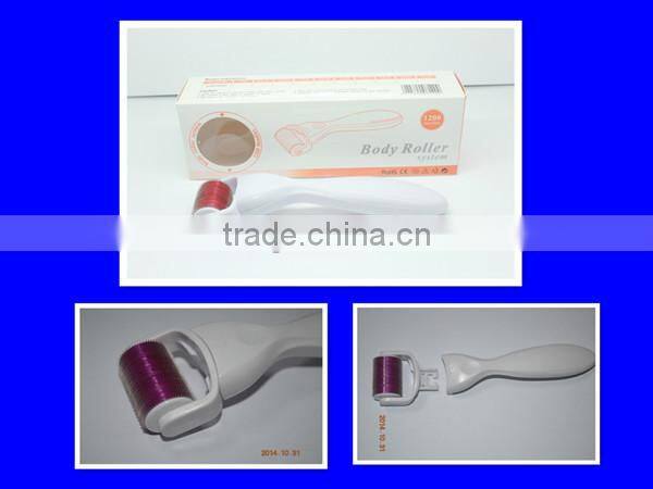 scar removal derma roller with changeable heads 1200 needles beauty roller