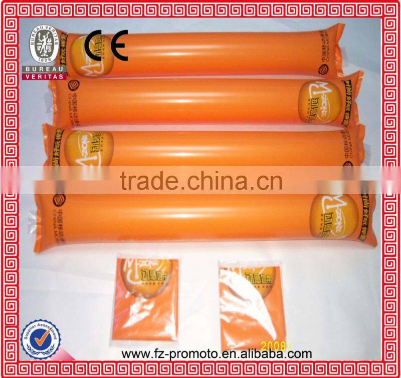 top quality Noise Maker custom logo pvc stick balloon cheering stick inflatable cheering sticks