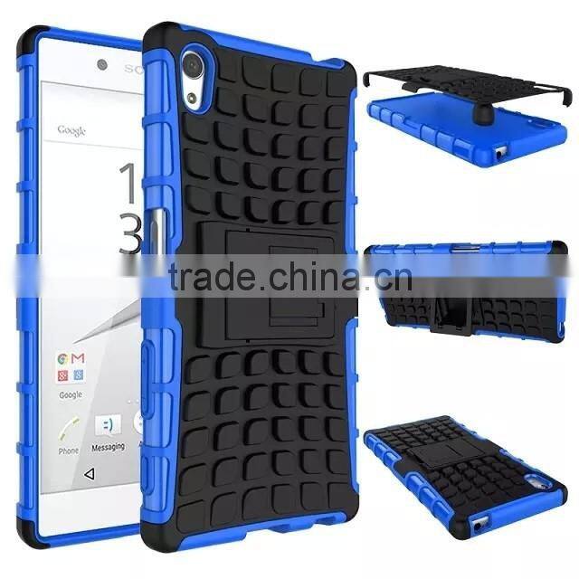 For SONY XPERIA Z5 DU Z5 E6603 E6633 Armor CASE Heavy Duty Hybrid Rugged TPU Impact Kickstand Hard ShockProof CASE OUT DOOR CASE