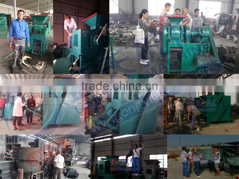 Exporting overseas popular barbecue coal making machine oval charcoal machine