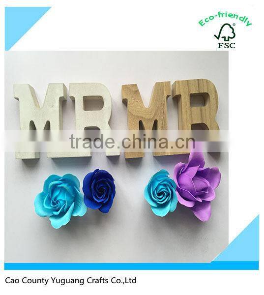 high quality decorative customized wooden craft wooden letter