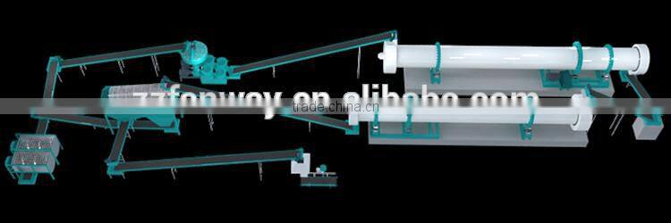 Fanway factory sell 3 tons per hour organic fertilizer production line