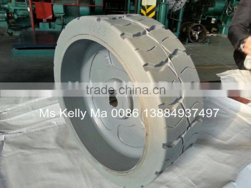15x5 Non Marking Solid Tyre, Scissor Lift Tyre
