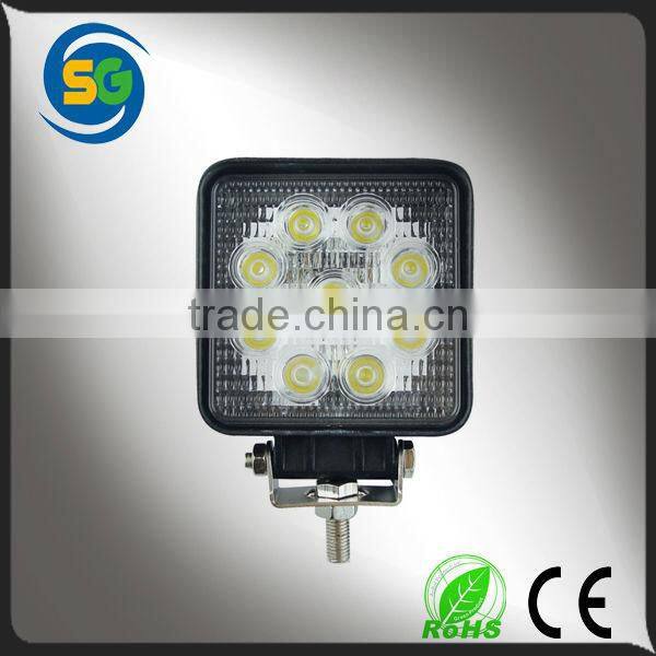 High power led headlight 27w led work light for trucks