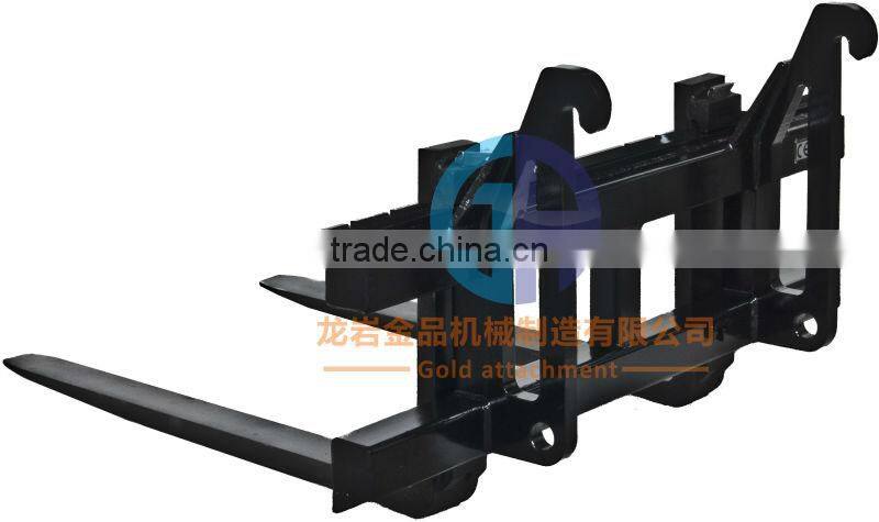 China supplier manufacturing skid steer loader attachments pallet fork frame