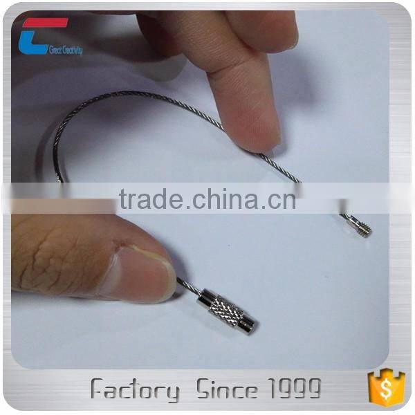 Stainless steel metal airline suitcase tag strap loops for customized luggage tags