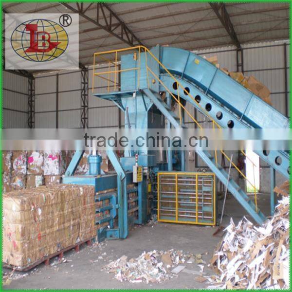 Automatic hydraulic waste paper baler machine