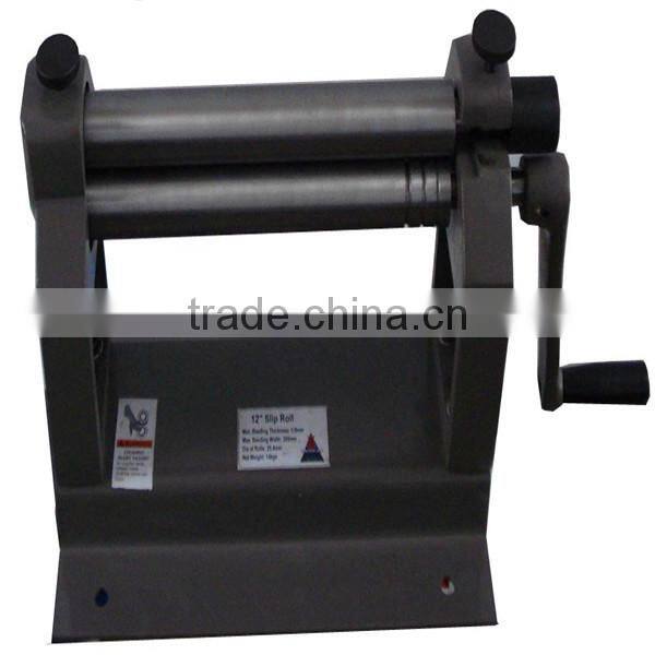 thin sheet plate manual small slip roll machine made in china